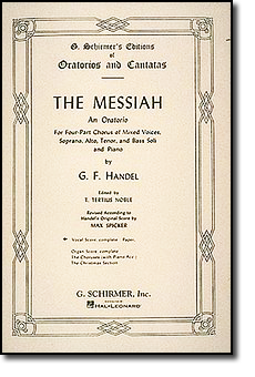 cover photo of the music score for 'The Messiah'
